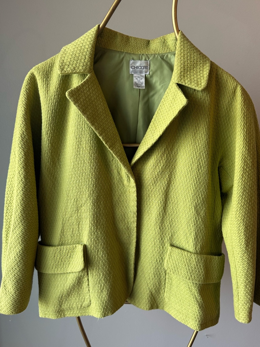 Chicos Key Lime Jacket
